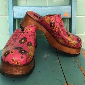 Vintage Candie’s Wood Clogs